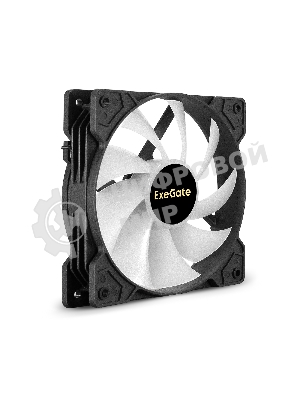 Вентилятор для корпуса ExeGate EX12025HM3PM.FRGb.5CS черный, 120 мм, 1200 об/мин, 24 дБ, 3 pin