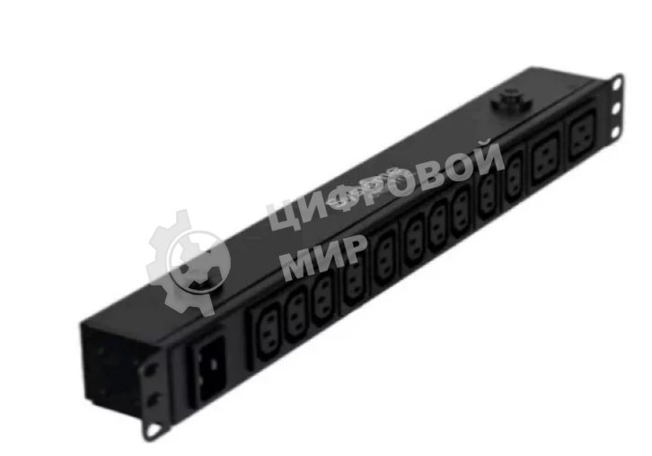 Стоечный блок распределения питания промышленного назначения Systeme Electric, базовый, серия Uniprom, 0U, 240В, 1Ф, 32A, 42xC13 6xC19, 3м кабель, IEC309