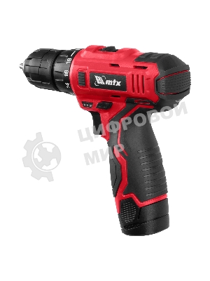 Дрель-шуруповерт аккумуляторная MTX MCDL-12-02P, Аккумуляторная, 12В, 2 АКБ, Кейс