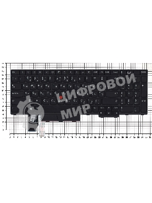 Клавиатура для ноутбука Lenovo Thinkpad P15 T15g черная с подсветкой