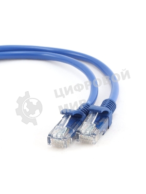 Патч-корд UTP Cablexpert cat.5e, 0.5м, литой, многожильный, синий