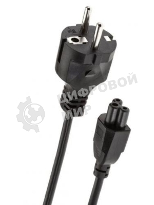 Кабель питания для ноутбуков Telecom 1.8m, 3-pin, с заземлением, 220V (Европейский стандарт)