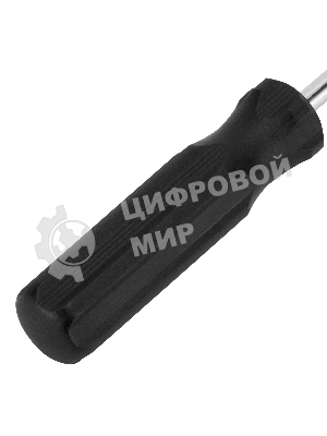 Отвертка Sparta PH2х100 мм, углеродистая сталь, черная пластиковая рукоятка