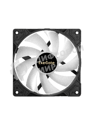 Вентилятор для корпуса ExeGate EX12025HM3PM.FRGb.5CS черный, 120 мм, 1200 об/мин, 24 дБ, 3 pin