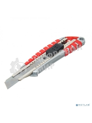 Нож с сегментированным лезвием Rexant 18 мм, металлический обрезиненный корпус