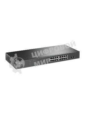 Коммутатор 16-port Gigabit PoE Easy Smart switch, 802.3af on ports 1-16, PoE budget 192 watts, desktop and rack-mountable
