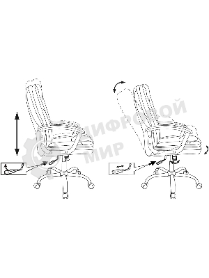 Кресло Бюрократ CH-868SL черный, экокожа