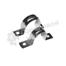 Скоба креп. метал. оцинк. двухлап. d25 (уп.25шт) Рувинил С21425