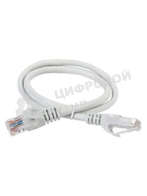 Коммутационный шнур ITK (патч-корд), cat.5e UTP, 2м, серый Патч-корд, cat.5e UTP, 2м, серый