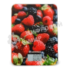 Весы кухонные Starwind SSK3355 макс. вес: 5 кг, рисунок/ягоды