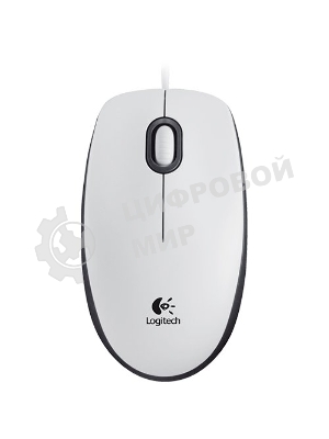 Мышь проводная Logitech M100 белый, 1000 dpi, USB, кнопки - 3