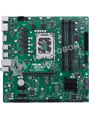 Материнская плата ASUS Pro Q670M-C-CSM, LGA 1700, Intel Q670, 4xDDR5, 6xSATA, 2xM.2, 1xPCIe 4.0 x16, 1xHDMI, 2xDP, 1x1Gb LAN, 4xUSB-A 3.2 Gen 2, 3x3.5 мм, 7.1, mATX