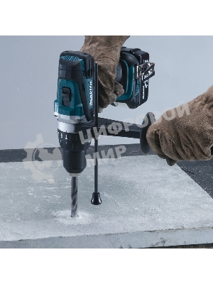 Дрель-шуруповерт Makita DHP458Z, 18 В, 0 Ач, 91 Нм, щеточный, ударный