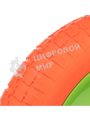 Колесо полиуретановое Сибртех 3.00-8, длина оси 90мм, подшипник 16мм