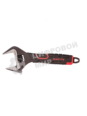 Ключ разводной Matrix, тонкие губки, фосфатированный, двухкомпонентная рукоятка, 200 мм, PRO
