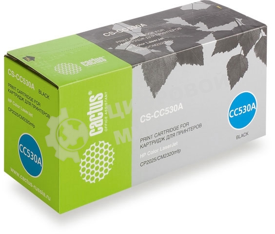 Картридж лазерный Cactus CS-CC530A черный (3500 стр.) для HP Color LaserJet CP2025/CM2320mfp