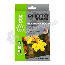 Фотобумага Cactus CS-MA623050 A6/230г/м2/50л./белый матовое для струйной печати