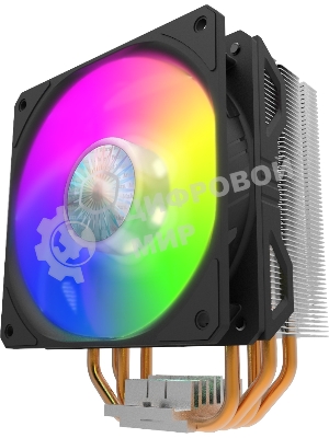 Кулер для процессора Cooler Master Hyper 212 ARGB черный, 120 мм, алюминий/медь, 1800 об/мин, 27 дБ, 4 pin, 150 Вт, 157 мм