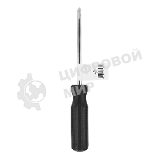 Отвертка Sparta PH2х100 мм, углеродистая сталь, черная пластиковая рукоятка