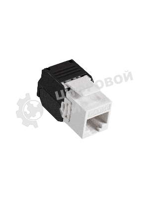 Модуль-вставка Keystone Jack RJ-45 ExeGate KJ-8P8C-U-C5e-180-TL (Кат.5e, неэкранированная, 180 градусов, IDC Toolless (без инструмента))