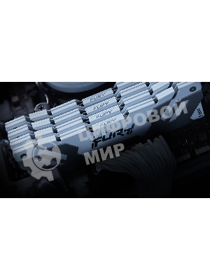 Оперативная память Kingston Fury Renegade, DDR5, 32Gb (2x16GB), 7200MHz, CL38, DIMM, радиатор, белый