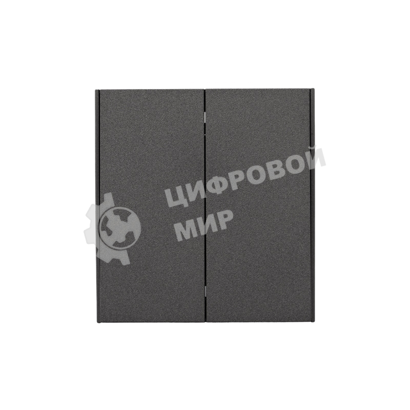 Выключатель Kranz STRONG 2 кл для жалюзи возвратный 10А с/у графит