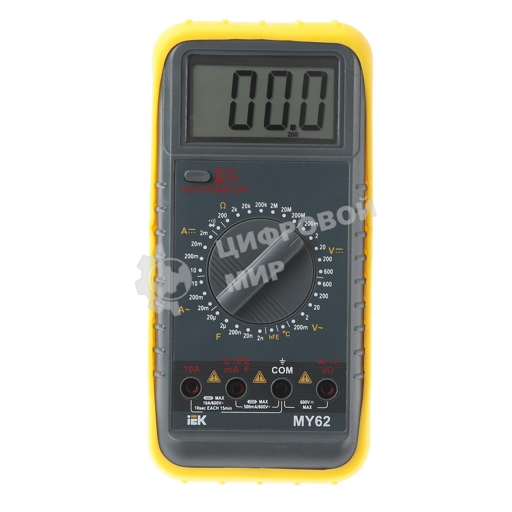 Мультиметр цифровой Professional MY62I ИЭК TMD-5S-062