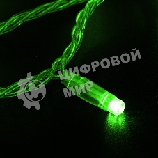 Гирлянда Neon-night Нить 10м, с эффектом мерцания, прозрачный ПВХ, 24В, Зеленый