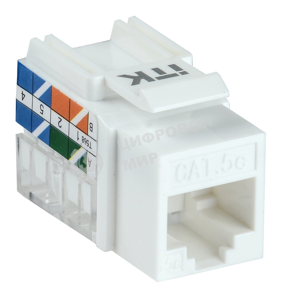 Модуль Keystone Jack кат. 5E UTP 110 IDC 90 град. CS1-1C5EU-11 ITK