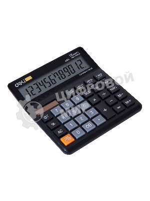 Калькулятор бухгалтерский Deli EM01120 черный 12-разр.