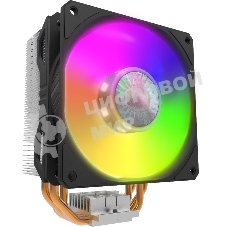 Кулер для процессора Cooler Master Hyper 212 ARGB черный, 120 мм, алюминий/медь, 1800 об/мин, 27 дБ, 4 pin, 150 Вт, 157 мм
