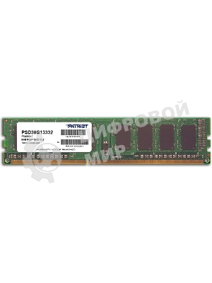 Оперативная память Patriot, DDR3, 8GB, (1x8 GB,), 1333 MHz, CL9, DIMM