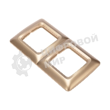 Рамка Kranz 2-я DEA горизонтальная Золотой металлик (1/10/180)