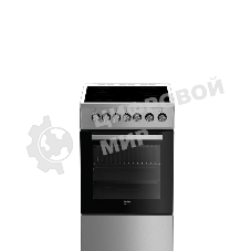 Плита электрическая Beko FSS57100GX серебристый, конфорок 4 шт, духовка 60 л, 50 см x 85 см x 60 см