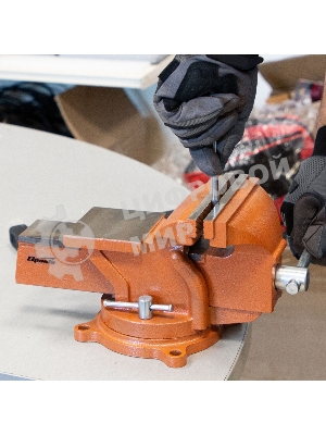 Тиски Sparta слесарные 150мм поворотные с наковальней