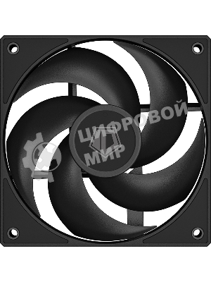 Вентилятор для корпуса ID-Cooling AS-120-K черный, 120 мм, 2000 об/мин, 27.2 дБ, 4 pin