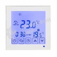 Терморегулятор сенсорный с автоматическим программированием Rexant, R200W, белый