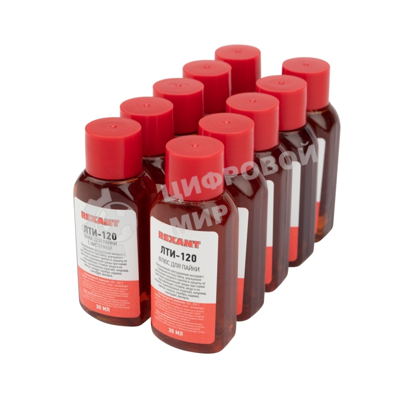 Флюс для пайки Rexant, ЛТИ-120, 30 мл, флакон