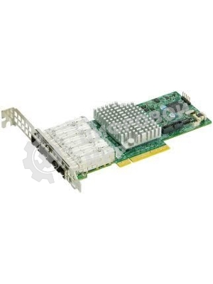 Плата коммуникационная SuperMicro 4-port 10Gbe Standard LP with SFP+, Intel XL710-AM1