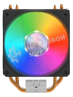 Кулер для процессора Cooler Master Hyper 212 ARGB черный, 120 мм, алюминий/медь, 1800 об/мин, 27 дБ, 4 pin, 150 Вт, 157 мм
