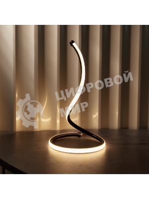 Светильник декоративный Spiral Uno, LED, 2Вт, 3000К, 5В, черный Rexant
