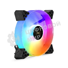 Вентилятор для корпуса ExeGate EX12025HM3PM.FRGb.5CSU черный/белый, 120 мм, 1200 об/мин, 24 дБ, 3 pin