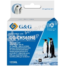 Картридж струйный G&G GG-CH561HE 122 черный (18мл) для HP DJ 1050A/2050A/3000