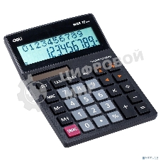 Калькулятор настольный Deli EM126 черный 12-разр.