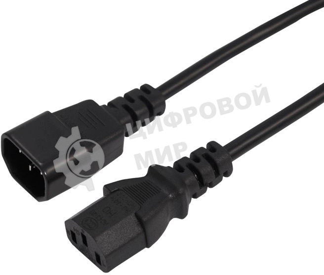 Шнур сетевой Rexant IEC 320 C13 – IEC 320 C14 3x0,75мм², 5м