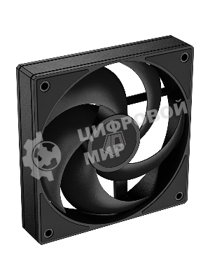 Вентилятор для корпуса ID-Cooling AS-120-K черный, 120 мм, 2000 об/мин, 27.2 дБ, 4 pin
