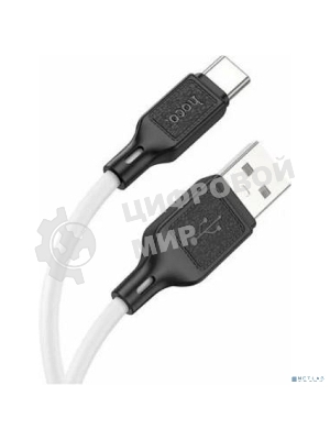 Кабель USB HOCO X90 Type-C/ 1m/ 3A/ Силикон/ White