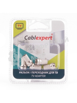 Коннектор Cablexpert F SPL6-01, 18мм, для кабеля RG6, 5шт