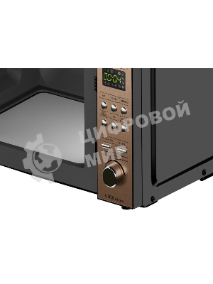 Микроволновая печь Centek CT-1574 (чёрный/золотой) 20л, 700W, Flat Tray <без повоторного стола>, керамика