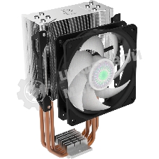 Кулер для процессора Cooler Master Hyper 212 ARGB черный, 120 мм, алюминий/медь, 1800 об/мин, 27 дБ, 4 pin, 150 Вт, 157 мм